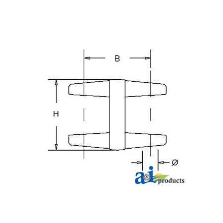 A & I Products Double Pivot Yoke 6.5" x2.5" x2.5" A-D109140